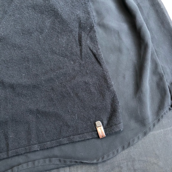 Rudsak black wool see-through back quality sweater - Picture 2 of 6